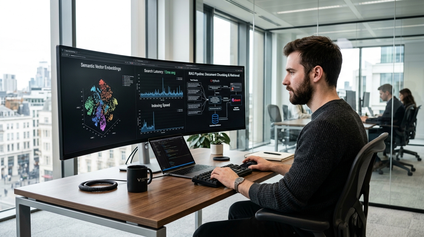 Machine Learning Engineer reviewing Qdrant vector embedding clusters and document chunking benchmarks